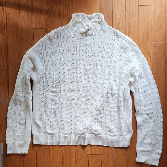 Tribal Cream Knit Sweater- Women's Size Large - Picture 1 of 4